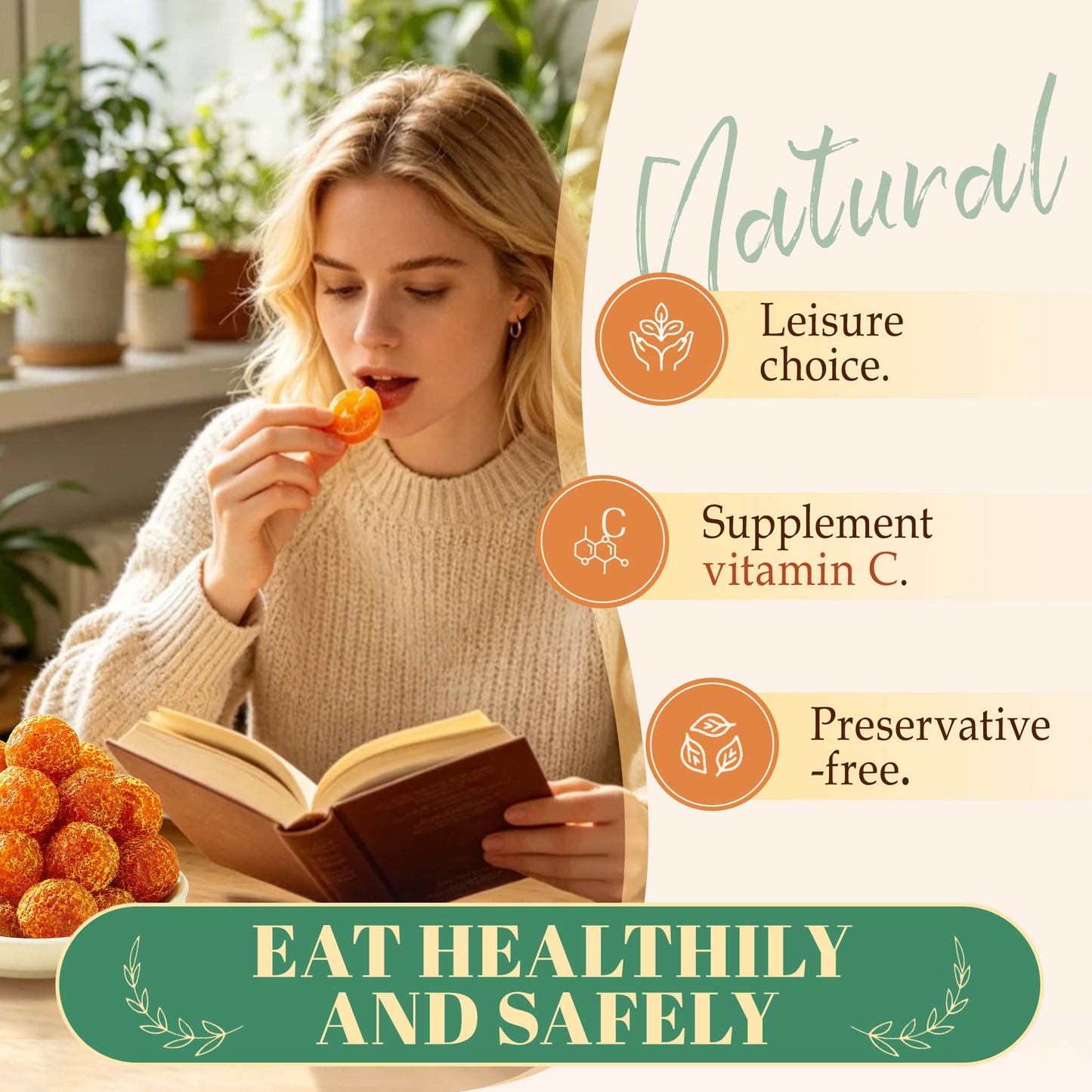 🍊Say goodbye to high-calorie guilt! 🍞Satisfy your cravings with our fiber-rich Licorice Kumquats-INT