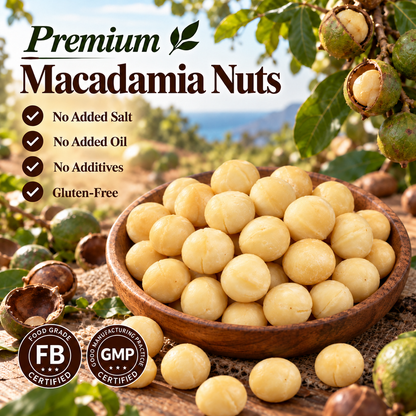 Premium Macadamia Nuts | Buttery, Crunchy & Delicious-OUO