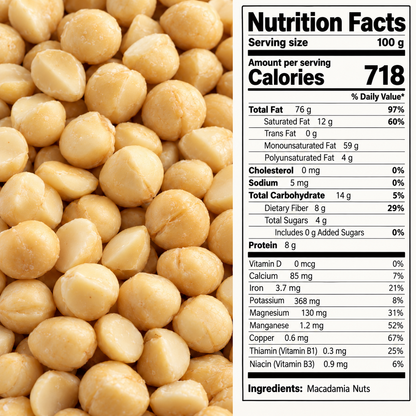 Premium Macadamia Nuts | Buttery, Crunchy & Delicious-OUO