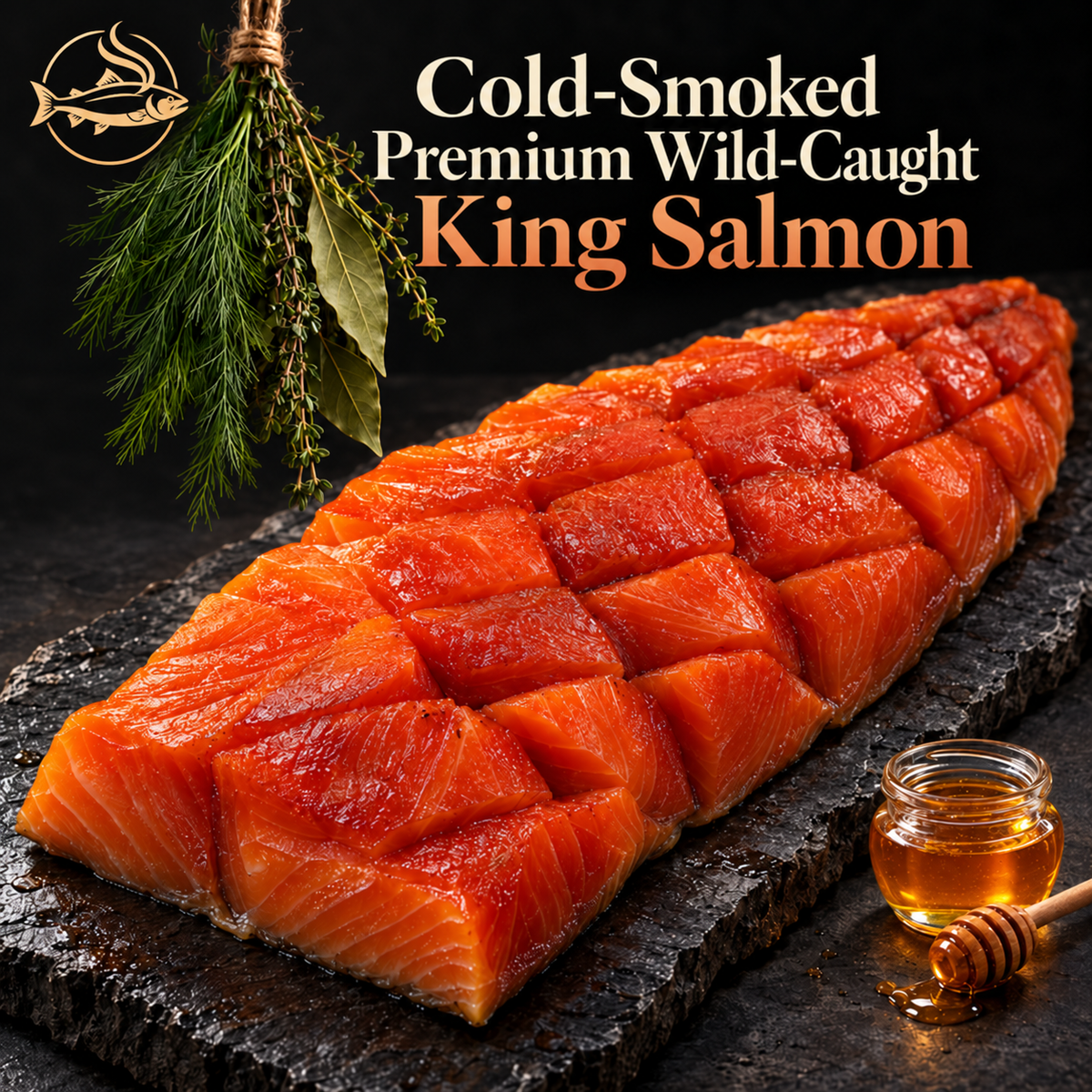 Cold-Smoked Premium Wild-Caught King Salmon from Alaska | Brain & Heart Support - WHM
