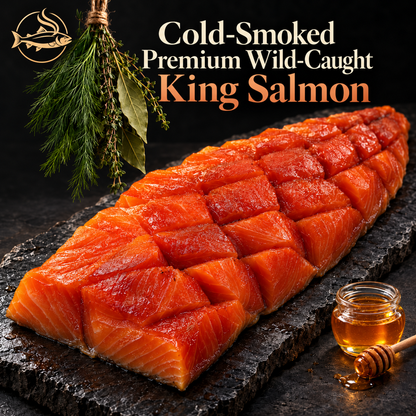 Cold-Smoked Premium Wild-Caught King Salmon from Alaska | Brain & Heart Support - WHM