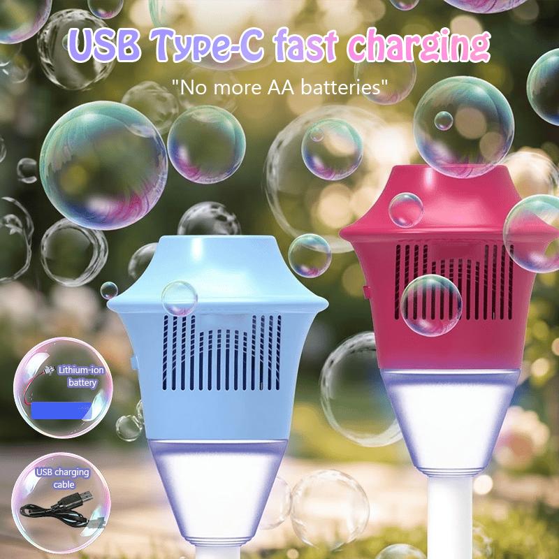 💥Early Spring Sale 49% OFF💚Automatic Handheld Bubble Machine for Kids | 360° Continuous Bubbles -#YUN7