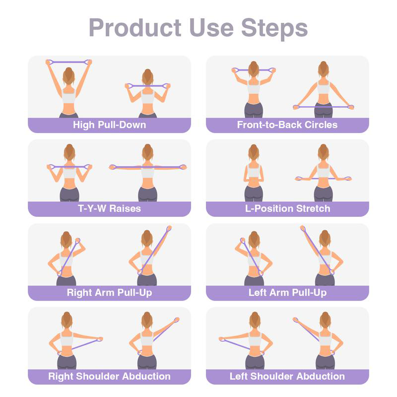 Figure 8 Resistance Bands – Silicone Exercise Bands for Women-923