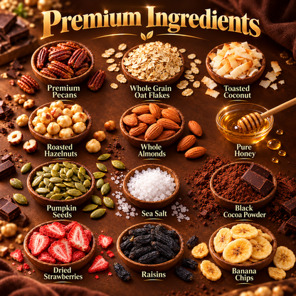 Dark Chocolate Hazelnut Oatmeal | Rich & Indulgent | Sustained Energy- WHM