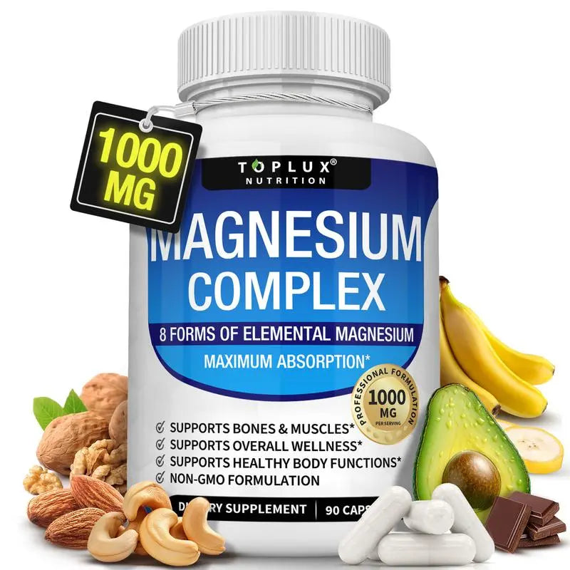 ⚡Crazy-Sale⚡60k-Sold⚡Magnesium Complex 8 Essential Magnesium Supplement 1000mg-#YUN7