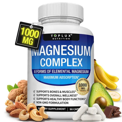 ⚡Crazy-Sale⚡60k-Sold⚡Magnesium Complex 8 Essential Magnesium Supplement 1000mg-#YUN7