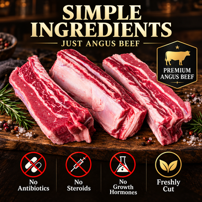 Texas-Style Smoked Angus Beef Ribs – Slow-Smoked, Tender & Juicy, Rich Smoky BBQ Flavor-OUO