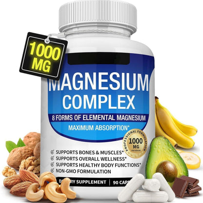 ⚡Crazy-Sale⚡60k-Sold⚡Magnesium Complex 8 Essential Magnesium Supplement 1000mg-#YUN7