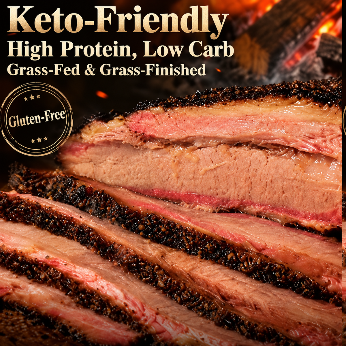 Premium Angus Beef Brisket –Thick & Juicy, Ready-to-Eat | High-Protein, No Additives, Vacuum-Sealed-IUK