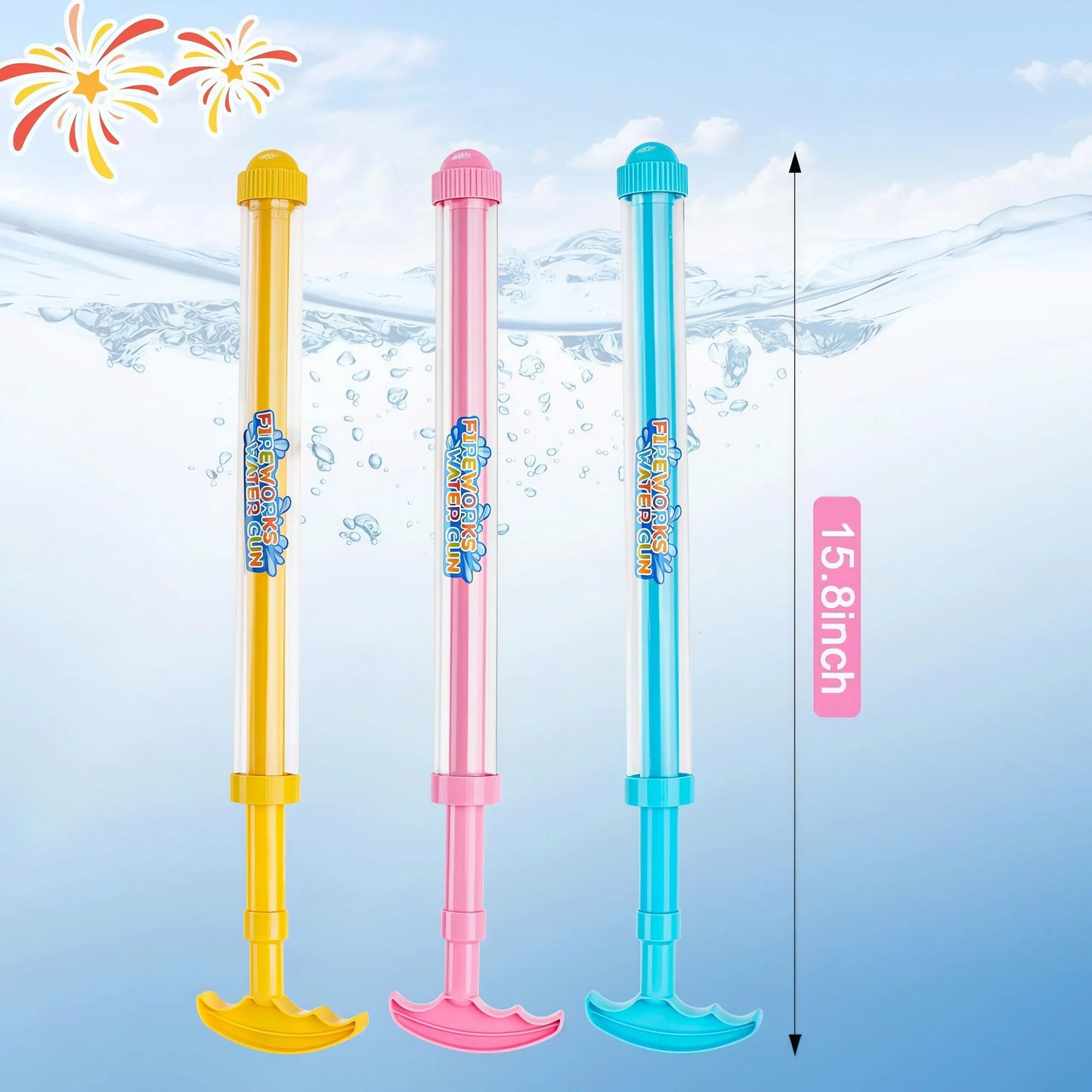 🥳2026 HOT SALE🥳💞Fireworks Water Gun,Perfect for beach, pool or bath. Lightweight & ergonomic-ABB8