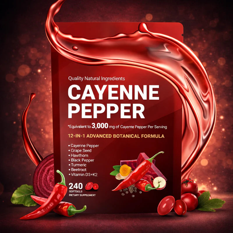 🏆Flash Sale⚡ 100K+ SOLD! 🏆Cayenne Pepper Softgels Supplement-#YUN7