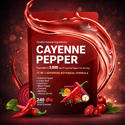 🏆Flash Sale⚡ 100K+ SOLD! 🏆Cayenne Pepper Softgels Supplement-#YUN7
