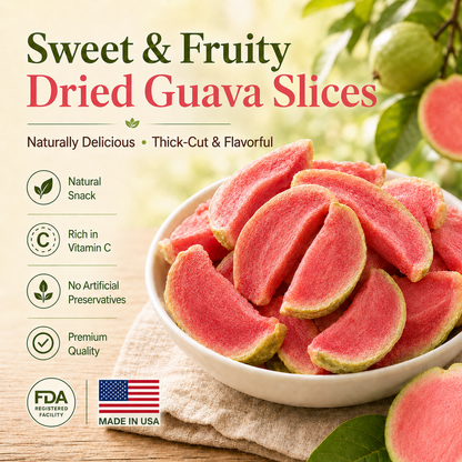 Say goodbye to high-calorie guilt! 🧑‍⚕️🐧Satisfy your cravings with ourfiber-rich Red Guava slices-QZE
