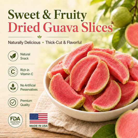 Say goodbye to high-calorie guilt! 🧑‍⚕️🦊Satisfy your cravings with ourfiber-rich Red Guava slices-QZE