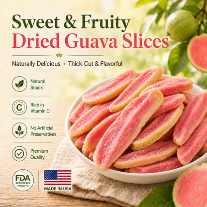 Say goodbye to sugar spikes! 💎🧑‍⚕️Satisfy your cravings with ourfiber-rich Red Guava slices-QZE