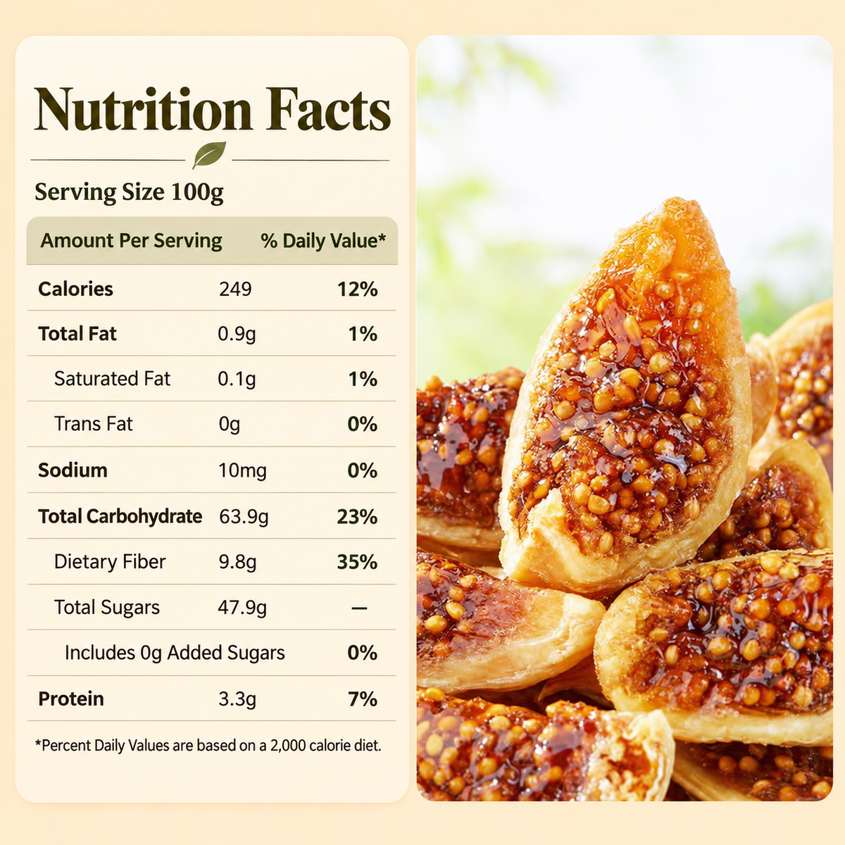 Premium California Calimyrna Figs | Soft & Chewy, Antioxidant-Rich & Naturally Dried - WHM