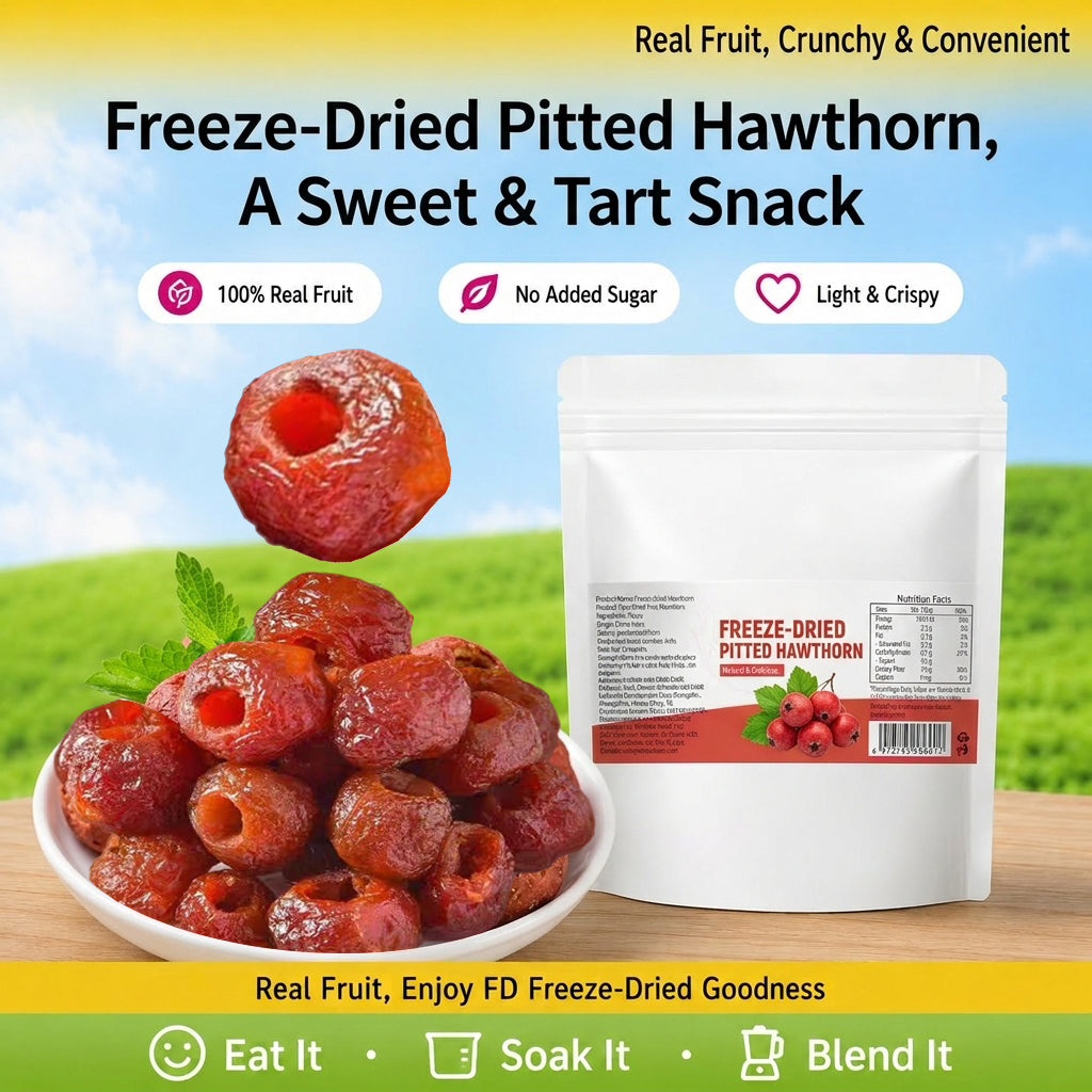 Say goodbye to high-calorie guilt! 🥕🥕Satisfy your cravings with our hollow dried hawthorn berries-#YUN7