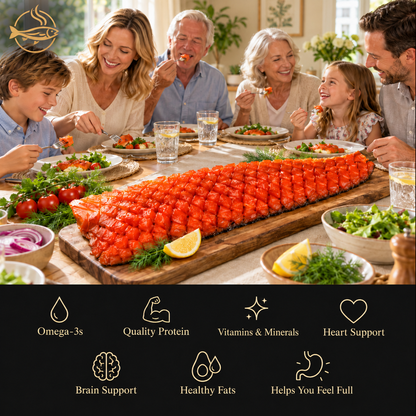 Cold-Smoked Premium Wild-Caught King Salmon from Alaska | Brain & Heart Support - WHM