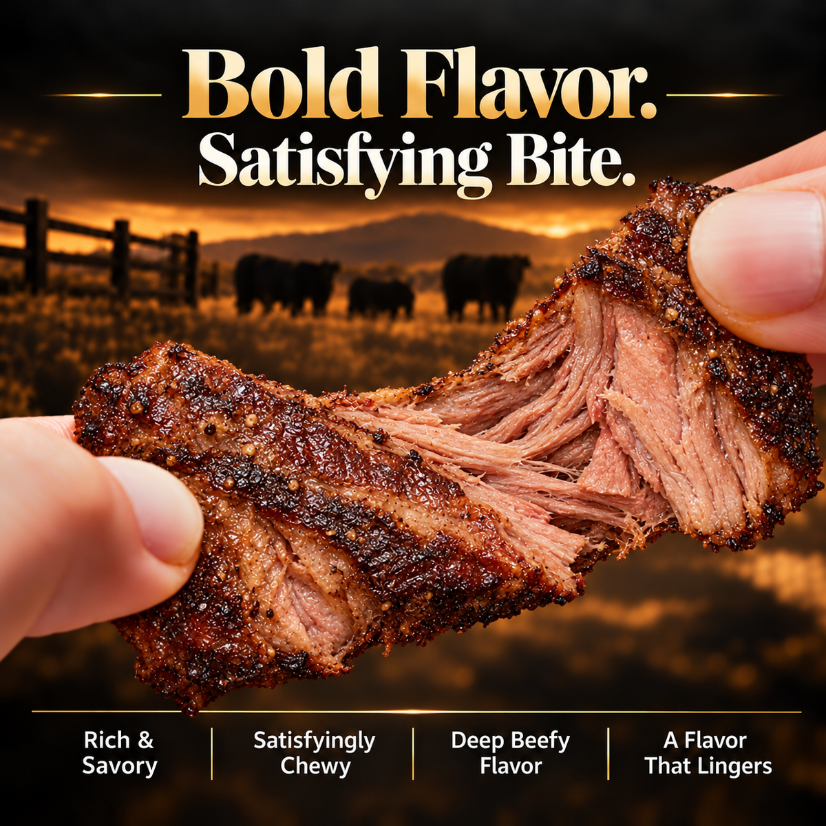 Premium Slow-Smoked Angus Sirloin Bites | High Protein · Real Beef - WHM