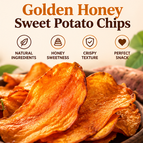 Golden Honey Sweet Potato Chips – Crispy, Sweet & Delicious, Irresistible Crunch in Every Bite-edc