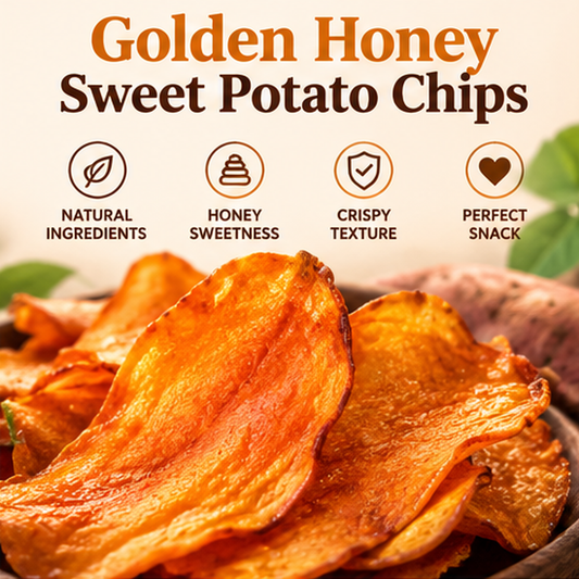 Golden Honey Sweet Potato Chips – Crispy, Sweet & Delicious, Irresistible Crunch in Every Bite-edc