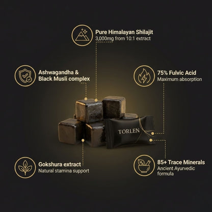 Himalayan Shilajit Gummies – Natural Testosterone Support, Anti-Aging Formula with Fulvic Acid, for Strength & Vitality-HZ