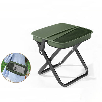 🔥Portable Outdoor Folding Chair with Shoulder, Strap Ultra Light 1.5 lbs, Max Load 400lb, Two Side Pockets Velcro Storage for Camping Hiking Fishing BBQ Parties⛱️-TJY