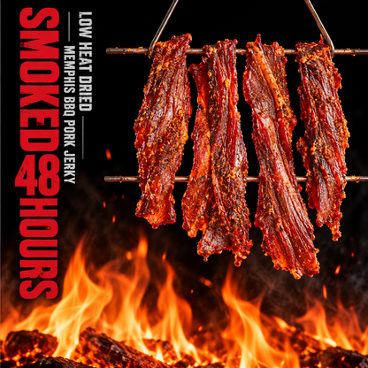 【get 5 bags】🔥 Memphis-Style BBQ Pork Jerky – Made with Premium Spanish Iberian Pork-EDC