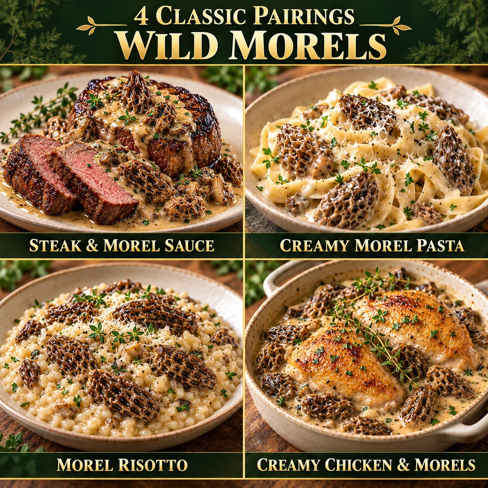 Himalayan Wild Morel Mushrooms — Hand-Picked, Rich & Aromatic-SE