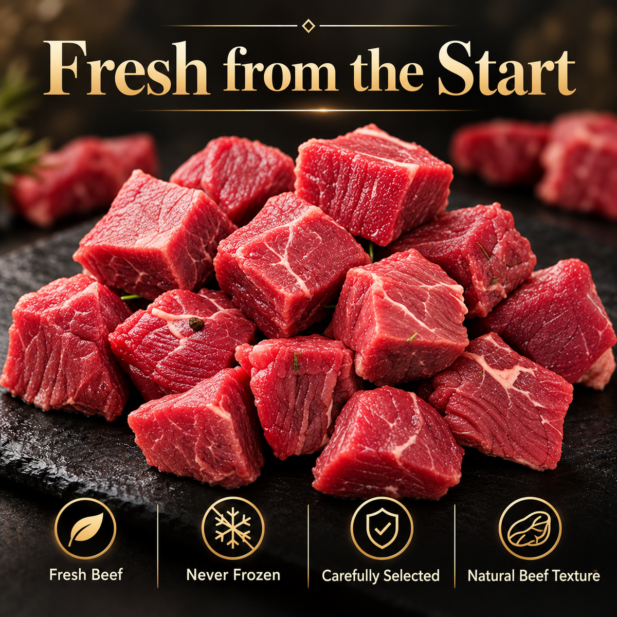 Premium Slow-Smoked Angus Sirloin Bites | High Protein · Real Beef - WHM
