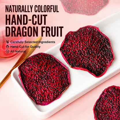 🍔Say goodbye to high-calorie guilt! 👍Satisfy Your Cravings with Our Fiber-Rich Red Dragon Fruit Slices-XA