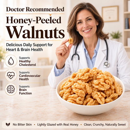 Premium Honey-Peeled Walnuts-Heart-Smart Nutrition in Every Bite-IUK