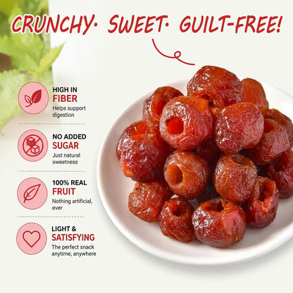 Say goodbye to high-calorie guilt! 🥕🥕Satisfy your cravings with our hollow dried hawthorn berries-#YUN7
