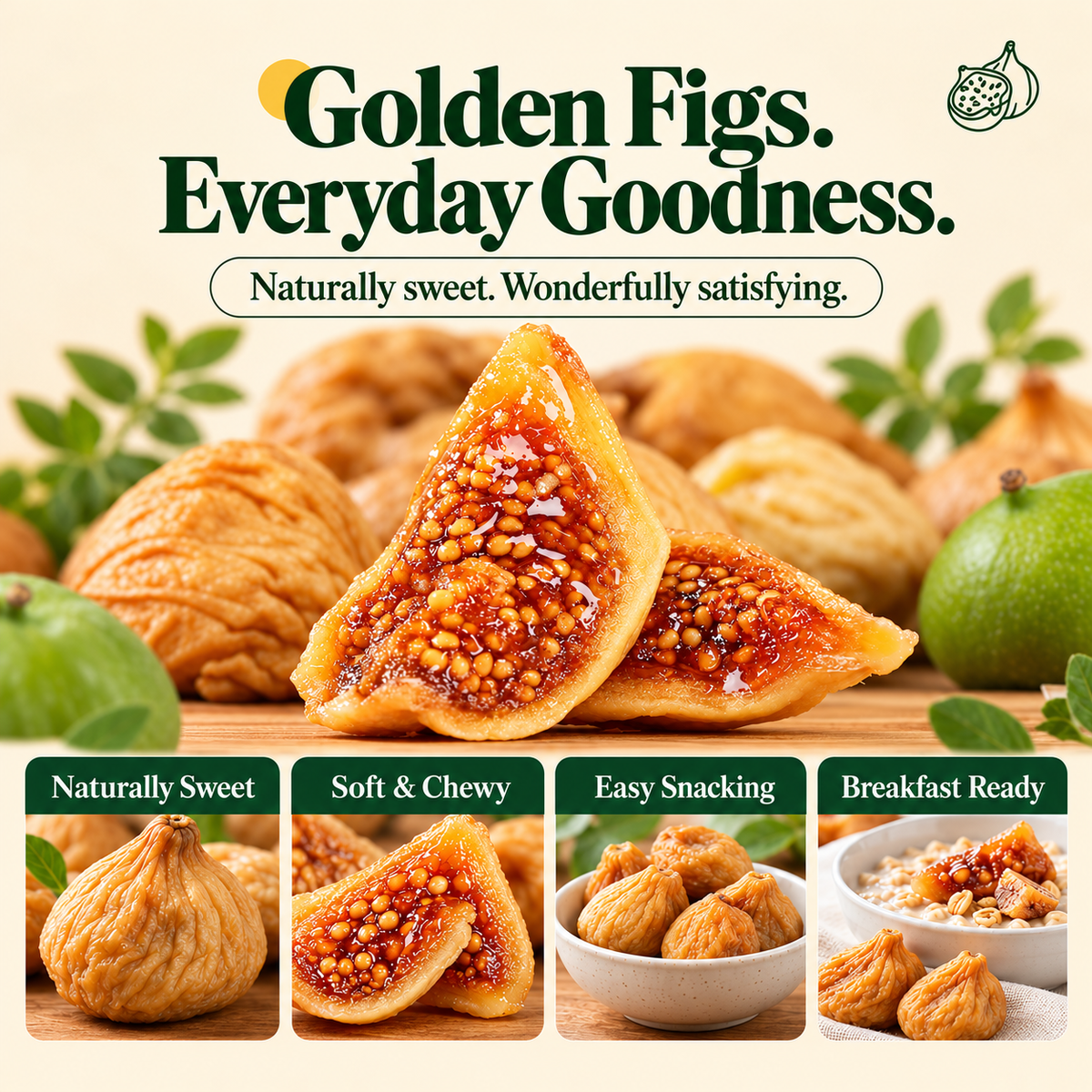 Premium California Calimyrna Figs | Soft & Chewy, Antioxidant-Rich & Naturally Dried - WHM