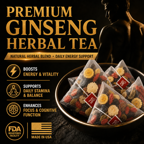 🍵🍵🔥 Natural Ginseng Tea — Support Energy, Stamina & Daily Confidence for Men-INT