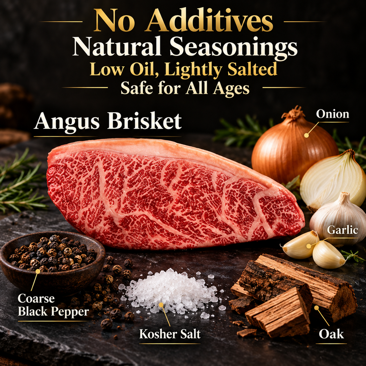 Premium Angus Beef Brisket –Thick & Juicy, Ready-to-Eat | High-Protein, No Additives, Vacuum-Sealed-IUK