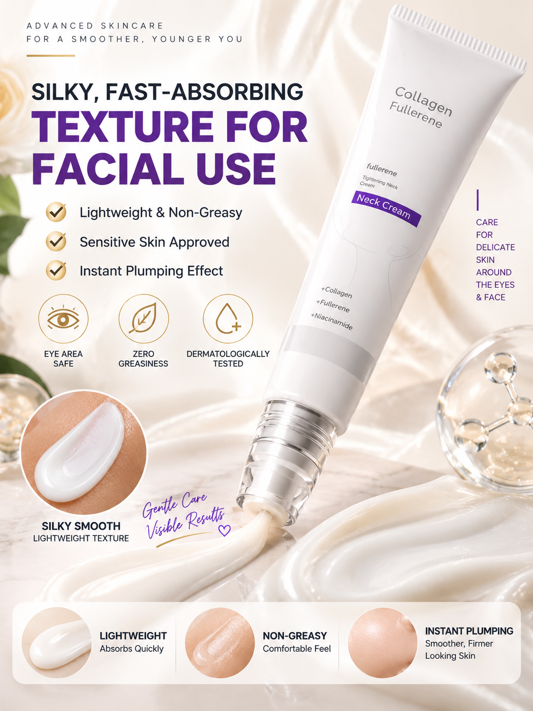 Anti-Wrinkle & Anti-Aging | Collagen Firming Cream | Targets all types of wrinkles -Felix
