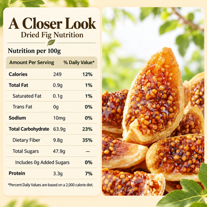 Premium Turkish Calimyrna Figs | Naturally Sweet, Tender & Chewy, Bursting with Rich Fig Flavor - WHM