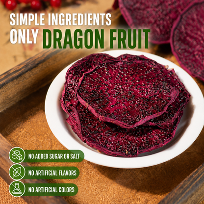 🍦Naturally Sweet. Crispy. Addictive! 🍦Real Red Dragon Fruit. Freeze-Dried to Keep the Crunch, Color & Nutrition.