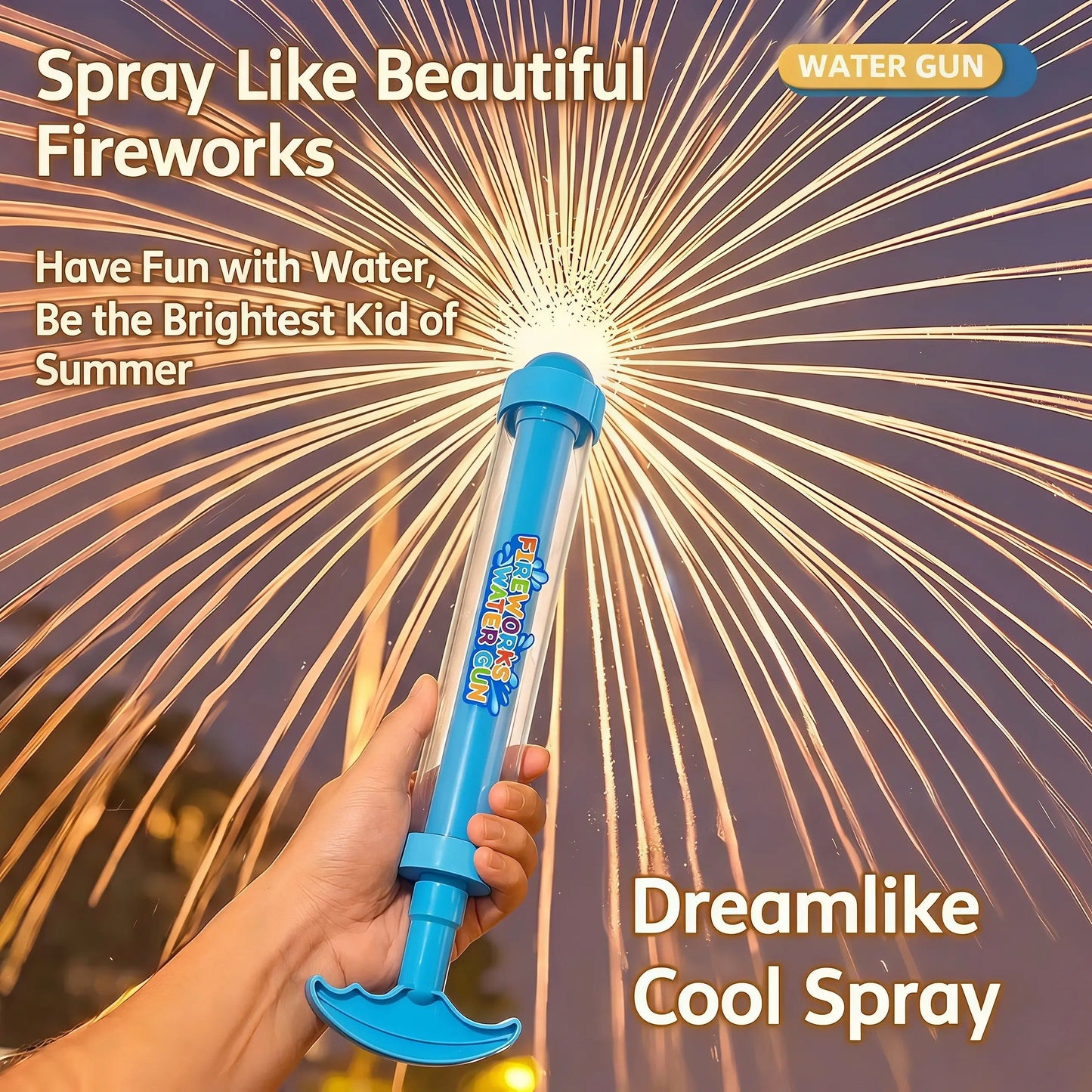 🥳2026 HOT SALE🥳💞Fireworks Water Gun,Perfect for beach, pool or bath. Lightweight & ergonomic-ABB8