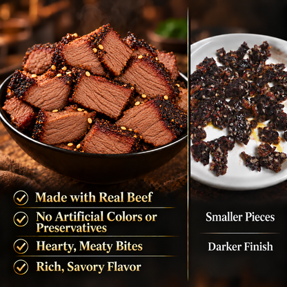 Premium Slow-Smoked Angus Sirloin Bites | High Protein · Real Beef - WHM