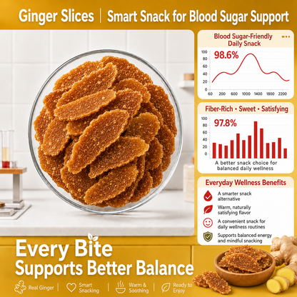 💯🌙Say goodbye to sugar spikes! 🌿Support healthy glucose metabolism with premium GINGER SLICES - QZE