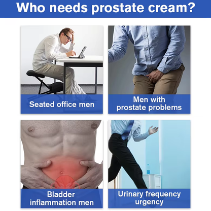Men's Prostate Wellness Cream – Daily Support Formula with Saw Palmetto & Vitamin E, Easy Application-HZ