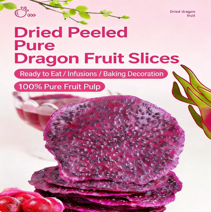 Say goodbye to high-calorie guilt! 🍦🍦Satisfy Your Cravings with Our Fiber-Rich Red Dragon Fruit Slices（副本）