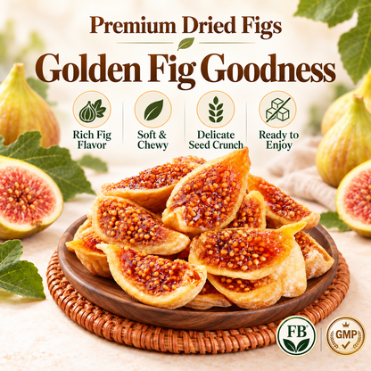 Premium Turkish Calimyrna Figs | Naturally Sweet, Tender & Chewy, Bursting with Rich Fig Flavor - WHM