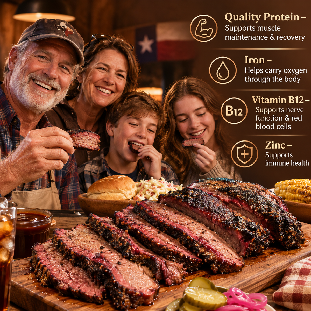 Premium Angus Beef Brisket –Thick & Juicy, Ready-to-Eat | High-Protein, No Additives, Vacuum-Sealed-IUK
