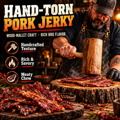 【get 5 bags】🔥 Memphis-Style BBQ Pork Jerky – Made with Premium Spanish Iberian Pork-EDC