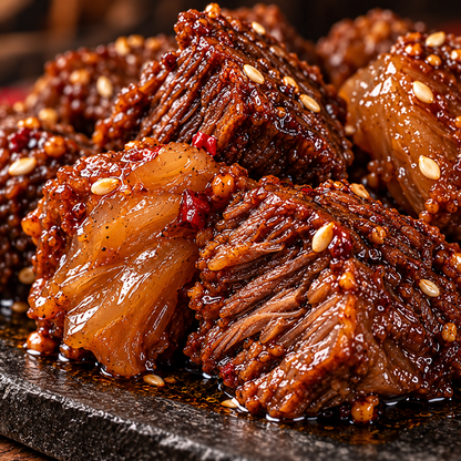 Spicy Braised Beef Tendon & Meat Bites – Tender, Chewy, Juicy & Rich in Flavor-EDC