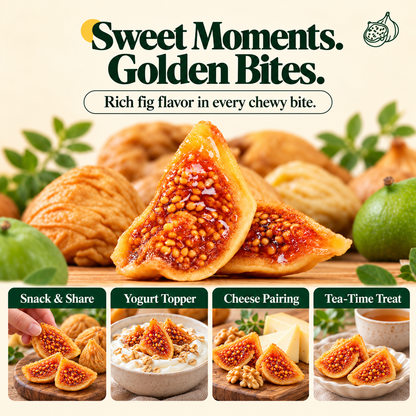Premium Turkish Calimyrna Figs | Naturally Sweet, Tender & Chewy, Bursting with Rich Fig Flavor - WHM