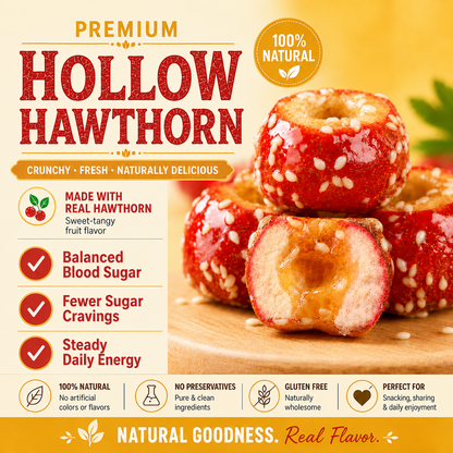 💫🧑‍⚕️Say goodbye to sugar spikes! 🌿Support healthy glucose metabolism with premium Hollow Hawthorn.-QZE